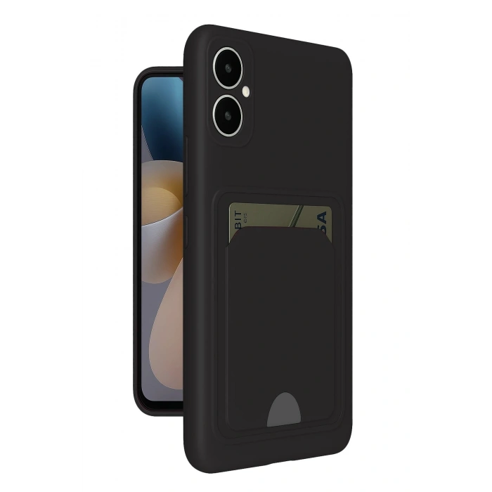 Durukar®  Samsung Galaxy A05 Kelvin Kartvizitli Silikon - Siyah