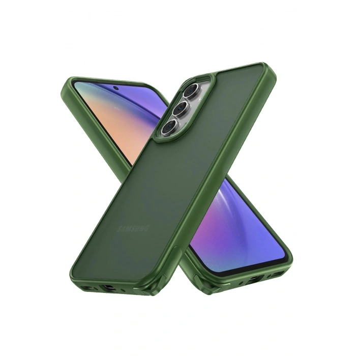 Durukar®  Samsung Galaxy A05S Kılıf Elegant Kapak - Yeşil