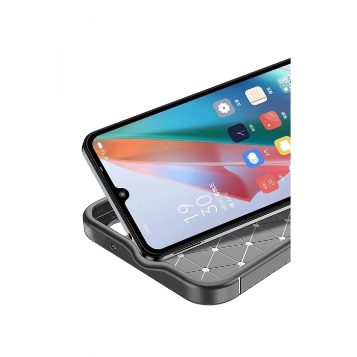 Durukar®  Samsung Galaxy A06 Kılıf Auto Focus Karbon Kapak - Gri