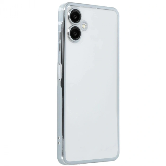 Durukar®  Samsung Galaxy A06 Kılıf  Lensli Silikon - Gümüş
