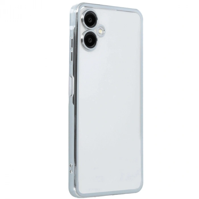 Durukar®  Samsung Galaxy A06 Kılıf  Lensli Silikon - Gümüş