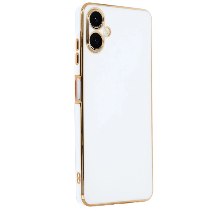 Durukar®  Samsung Galaxy A06 Kılıf Volet Silikon - Beyaz
