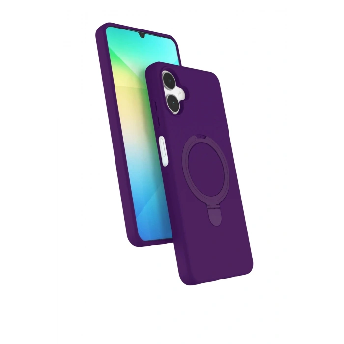 Durukar®  Samsung Galaxy A06 Regal Magsafe Standlı Kapak - Derin Mor