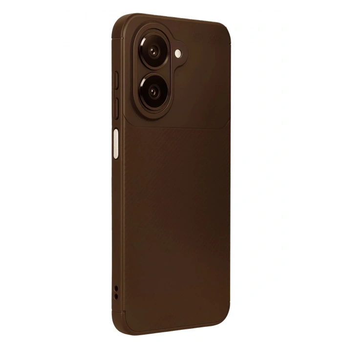 Durukar®  Samsung Galaxy A07 4G Auto Focus Karbon Kapak - Kahverengi
