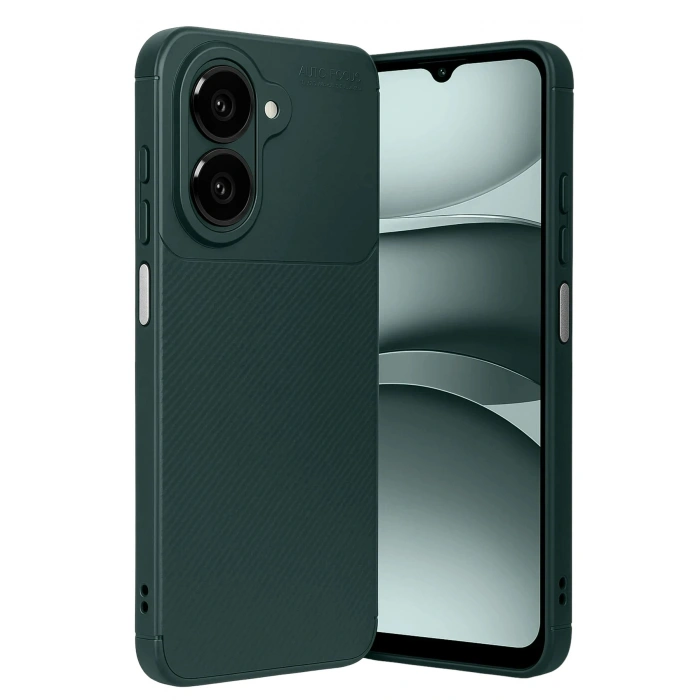 Durukar®  Samsung Galaxy A07 4G Auto Focus Karbon Kapak - Koyu Yeşil