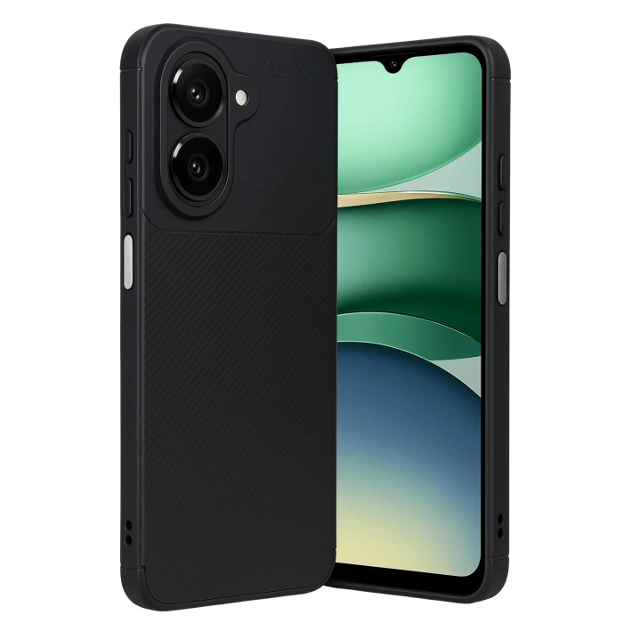 Durukar®  Samsung Galaxy A07 4G Auto Focus Karbon Kapak - Siyah