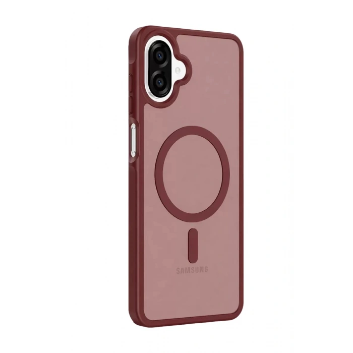 Durukar®  Samsung Galaxy A07 4G Jota Magsafe Kapak - Bordo