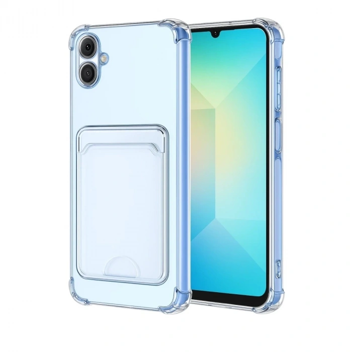 Durukar®  Samsung Galaxy A07 4G Kart Şeffaf Silikon - Şeffaf