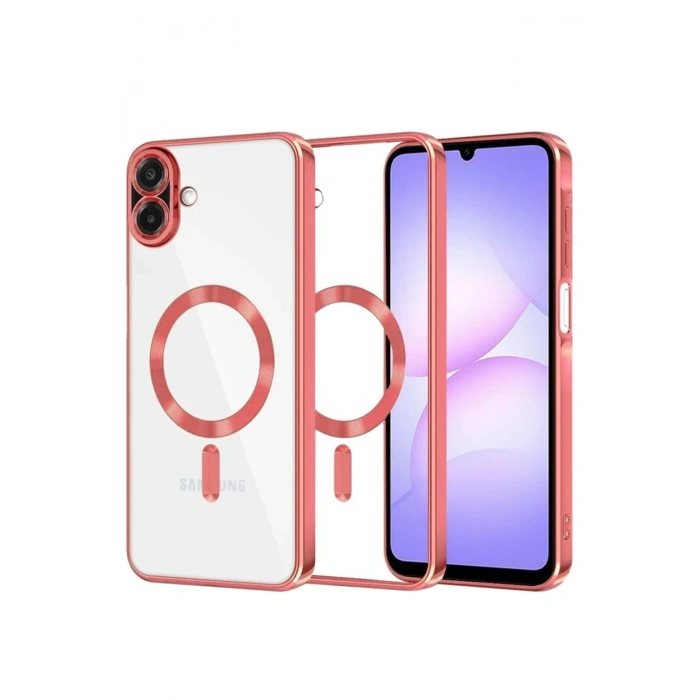 Durukar®  Samsung Galaxy A07 4G Kross Magneticsafe Kapak - Kırmızı