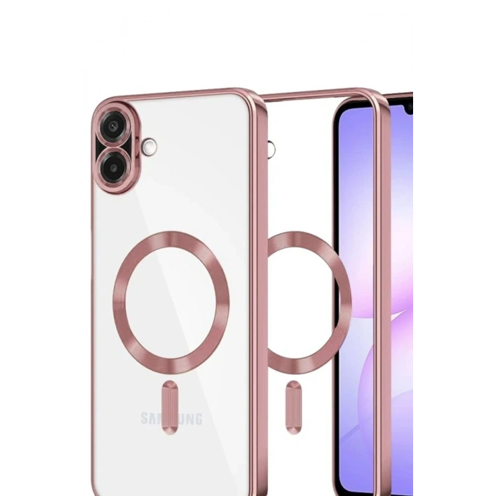 Durukar®  Samsung Galaxy A07 4G Kross Magneticsafe Kapak - Rose
