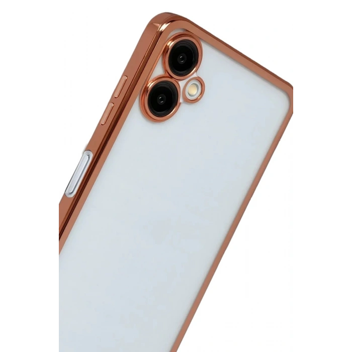 Durukar®  Samsung Galaxy A07 4G  Lensli Silikon - Çöl Titanyum