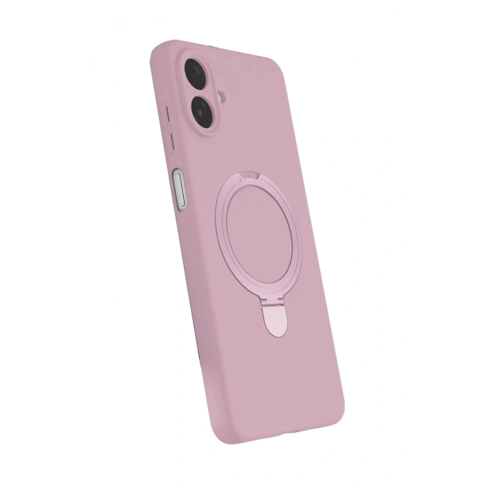 Durukar®  Samsung Galaxy A07 4G Regal Magsafe Standlı Kapak - Açık Pembe
