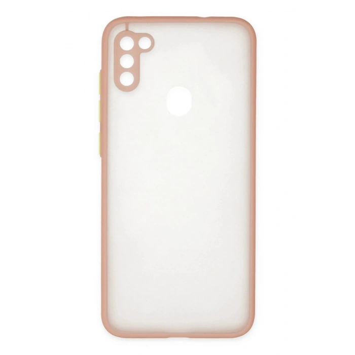 Durukar®  Samsung Galaxy A11 Kılıf Montreal Silikon Kapak - Pembe