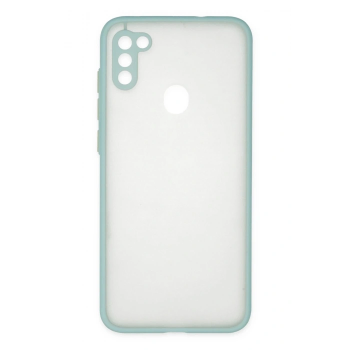 Durukar®  Samsung Galaxy A11 Kılıf Montreal Silikon Kapak - Turkuaz