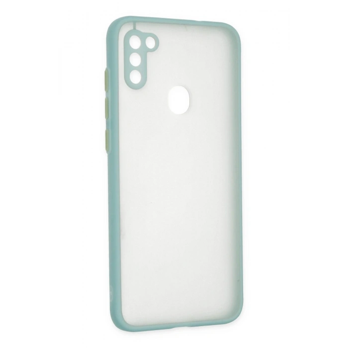 Durukar®  Samsung Galaxy A11 Kılıf Montreal Silikon Kapak - Turkuaz
