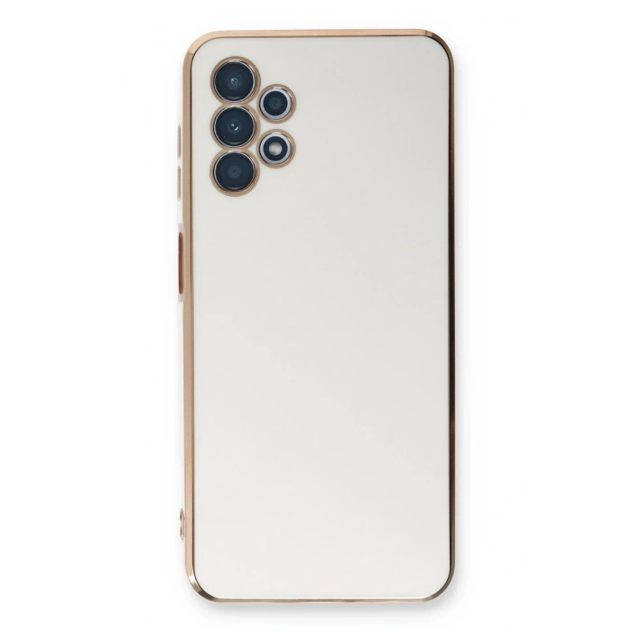 Durukar®  Samsung Galaxy A13 4G Kılıf Volet Silikon - Beyaz
