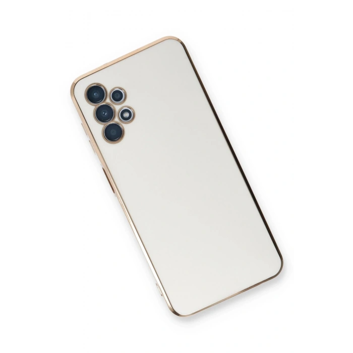 Durukar®  Samsung Galaxy A13 4G Kılıf Volet Silikon - Beyaz