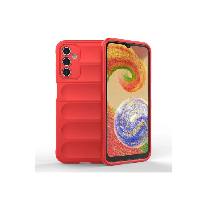 Durukar®  Samsung Galaxy A14 4G Kılıf Optimum Silikon - Kırmızı