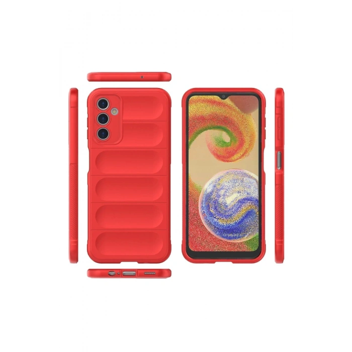 Durukar®  Samsung Galaxy A14 4G Kılıf Optimum Silikon - Kırmızı