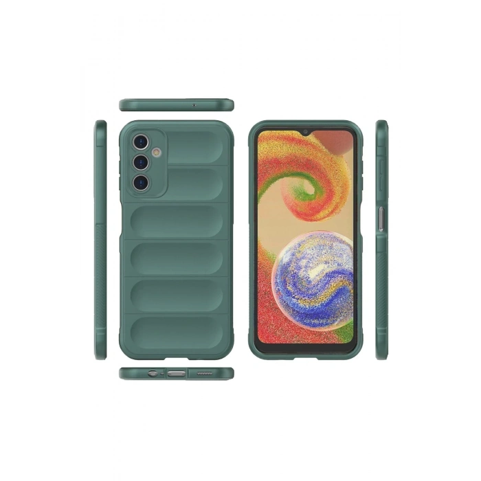 Durukar®  Samsung Galaxy A14 4G Kılıf Optimum Silikon - Koyu Yeşil
