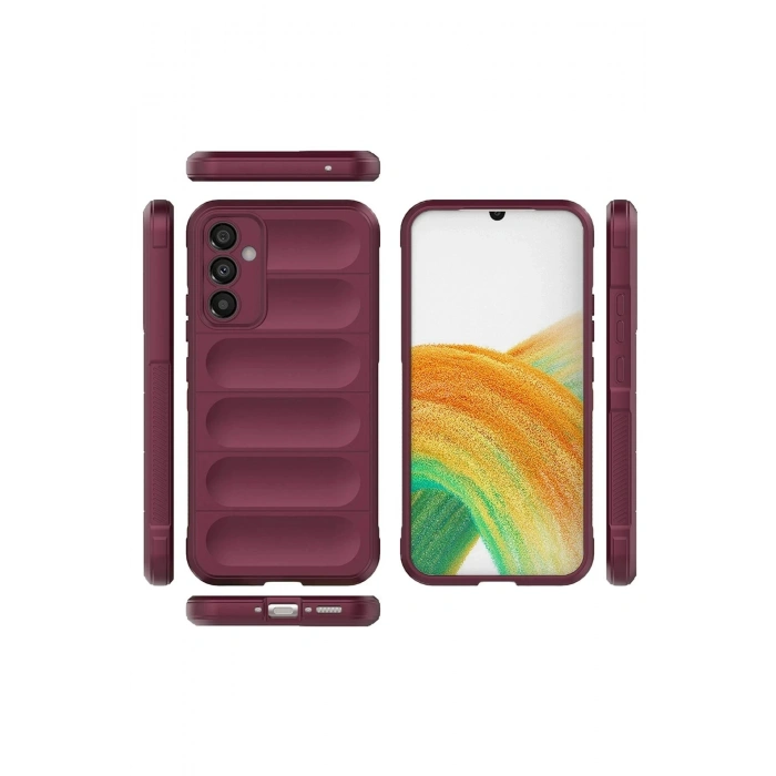 Durukar®  Samsung Galaxy A15 4G Kılıf Optimum Silikon - Bordo