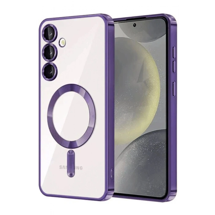 Durukar®  Samsung Galaxy A15 4G Kross Magneticsafe Kapak - Mor