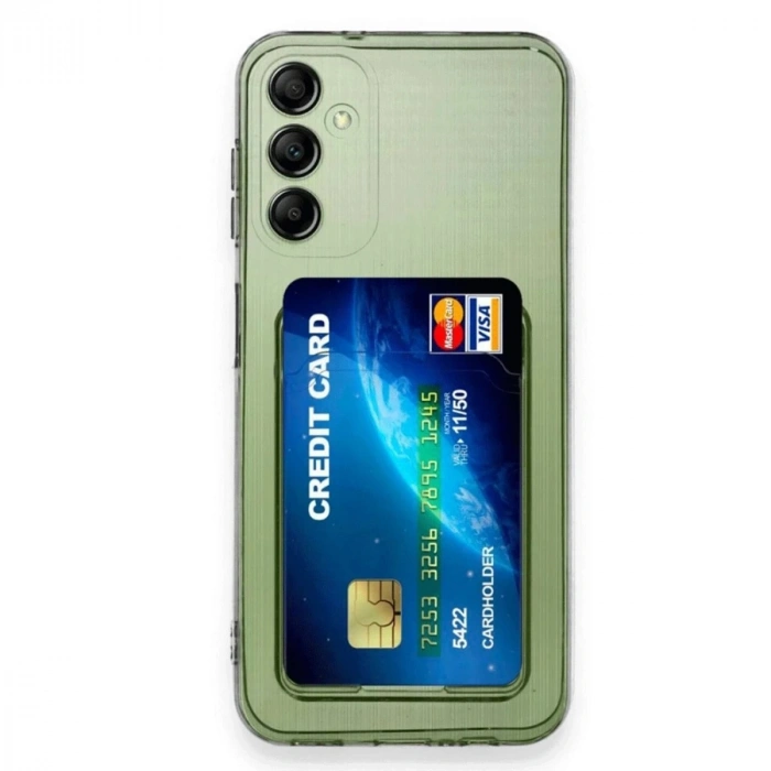 Durukar®  Samsung Galaxy A16 5G Kılıf Kart Şeffaf Silikon - Şeffaf