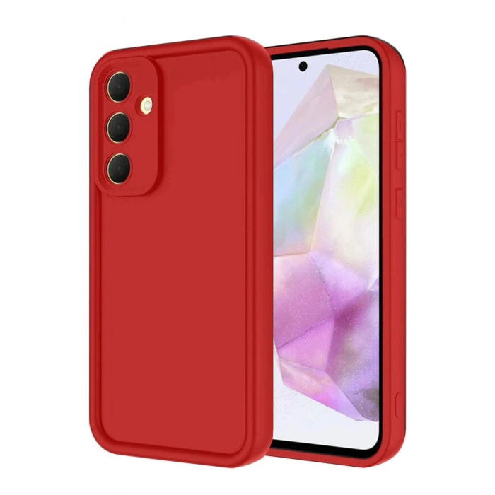 Durukar®  Samsung Galaxy A16 5G Kılıf Viera Silikon - Kırmızı