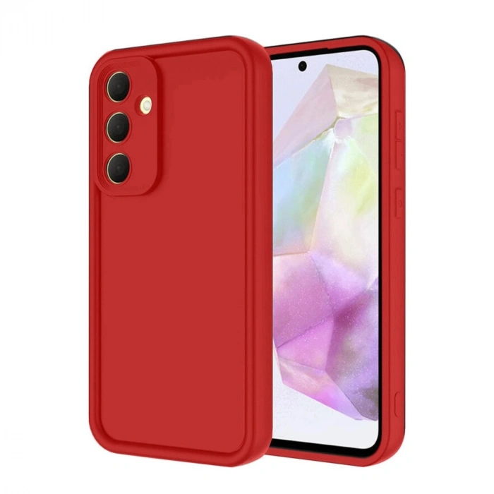 Durukar®  Samsung Galaxy A16 5G Kılıf Viera Silikon - Kırmızı