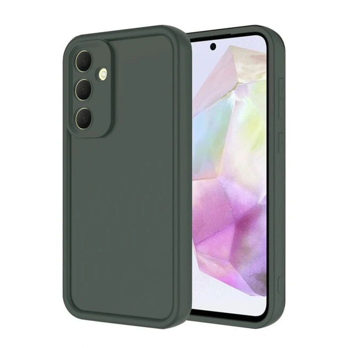 Durukar®  Samsung Galaxy A16 5G Kılıf Viera Silikon - Koyu Yeşil