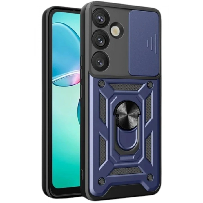 Durukar®  Samsung Galaxy A17 5G Pars Lens Yüzüklü Silikon - Lacivert