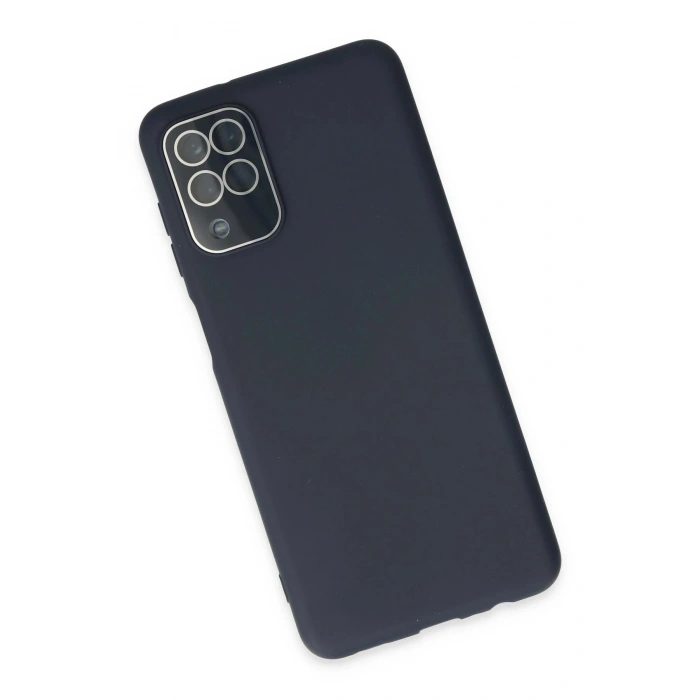 Durukar®  Samsung Galaxy A22 Kılıf Lansman Glass Kapak - Lacivert