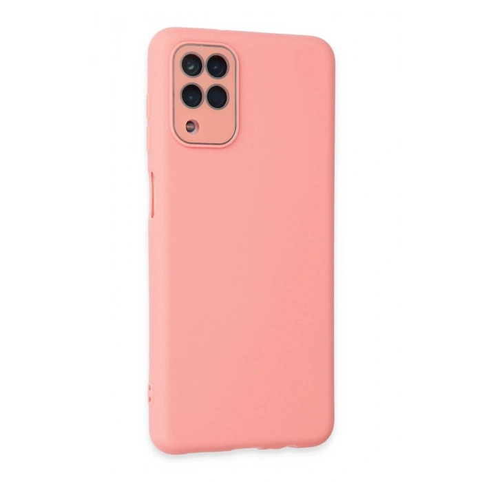 Durukar®  Samsung Galaxy A22 Kılıf Lansman Glass Kapak - Pembe