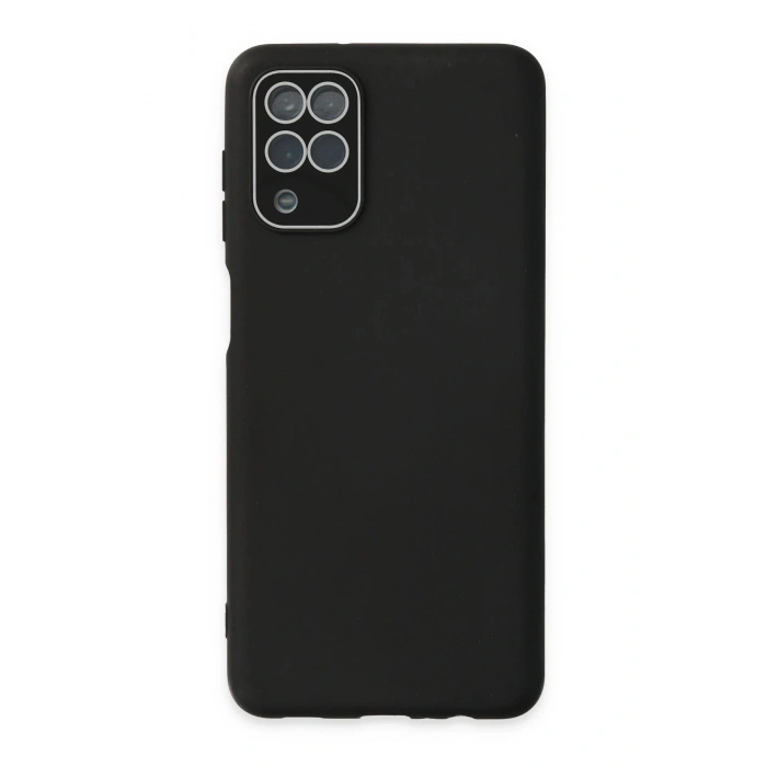 Durukar®  Samsung Galaxy A22 Kılıf Lansman Glass Kapak - Siyah