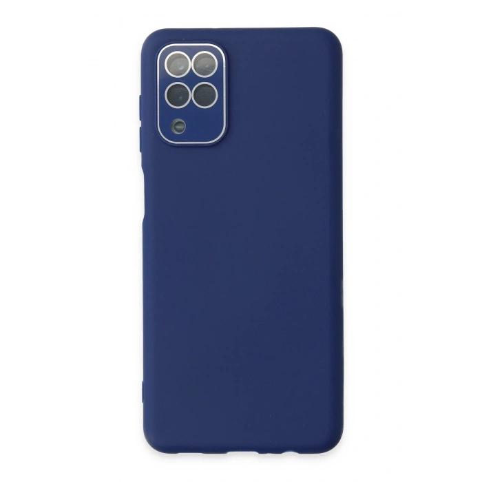 Durukar®  Samsung Galaxy A22 Kılıf Lansman Glass Kapak - Sky Blue