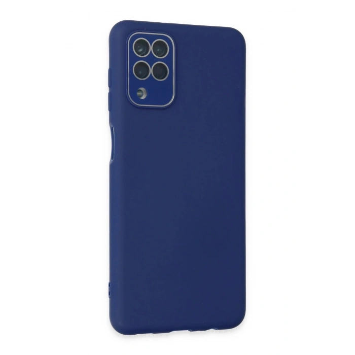 Durukar®  Samsung Galaxy A22 Kılıf Lansman Glass Kapak - Sky Blue