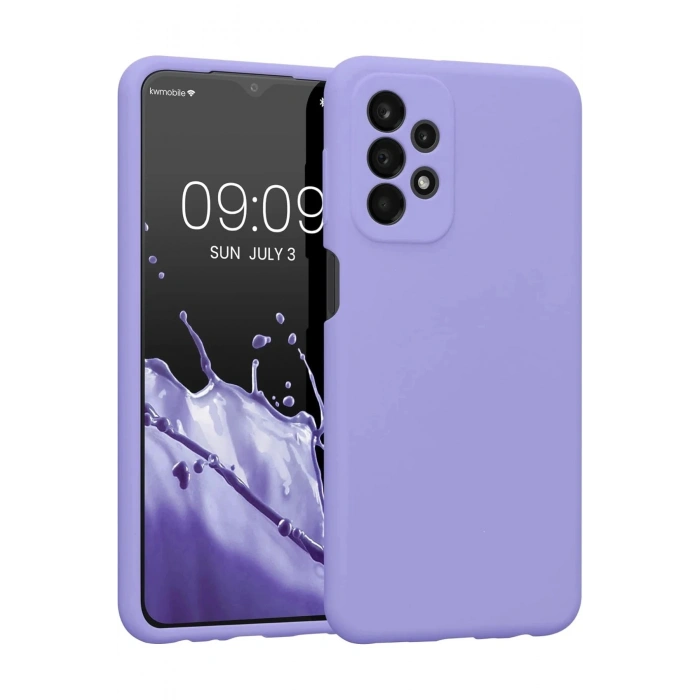 Durukar®  Samsung Galaxy A23 4G Kılıf First Silikon - Lila
