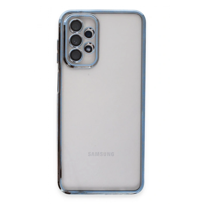 Durukar®  Samsung Galaxy A23 4G Kılıf  Lensli Silikon - Açık Mavi