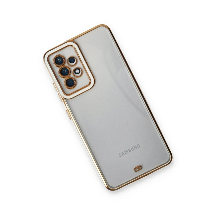 Durukar®  Samsung Galaxy A23 4G Kılıf Liva Lens Silikon - Beyaz