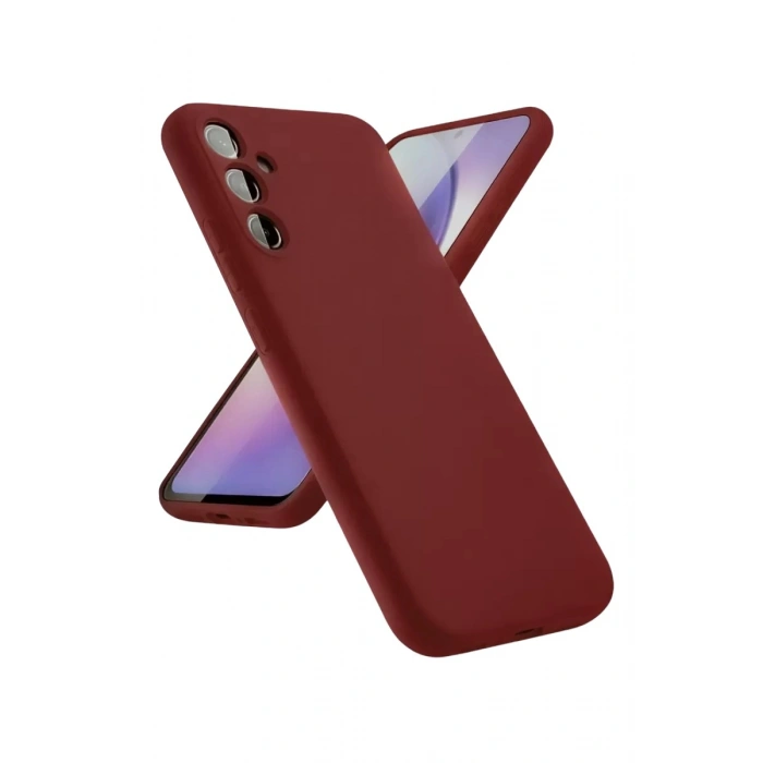 Durukar®  Samsung Galaxy A24 4G Kılıf First Silikon - Bordo
