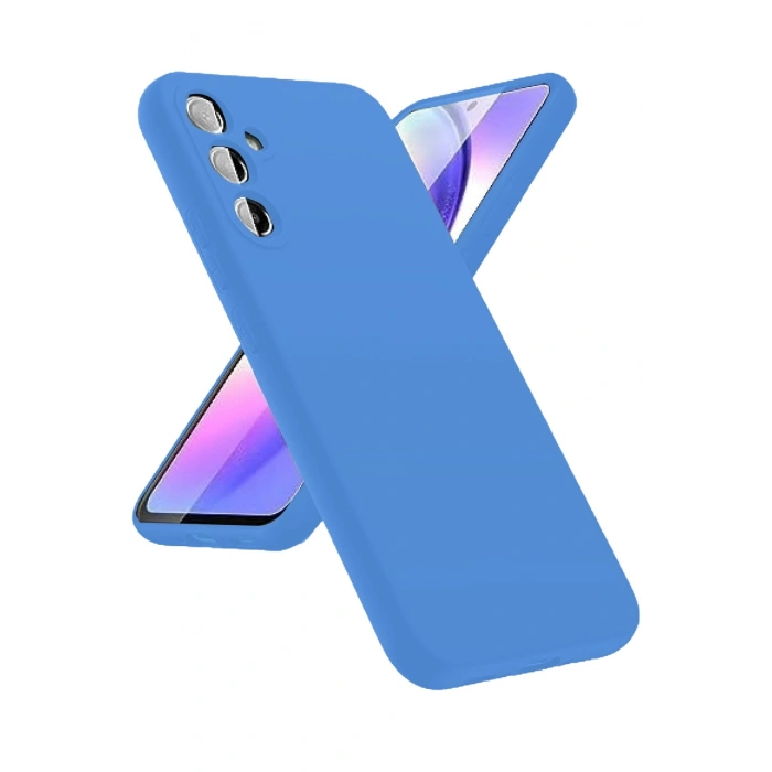 Durukar®  Samsung Galaxy A24 4G Kılıf First Silikon - Mavi