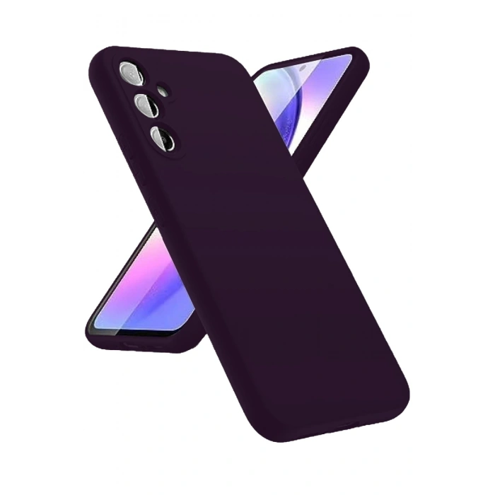 Durukar®  Samsung Galaxy A24 4G Kılıf First Silikon - Mor