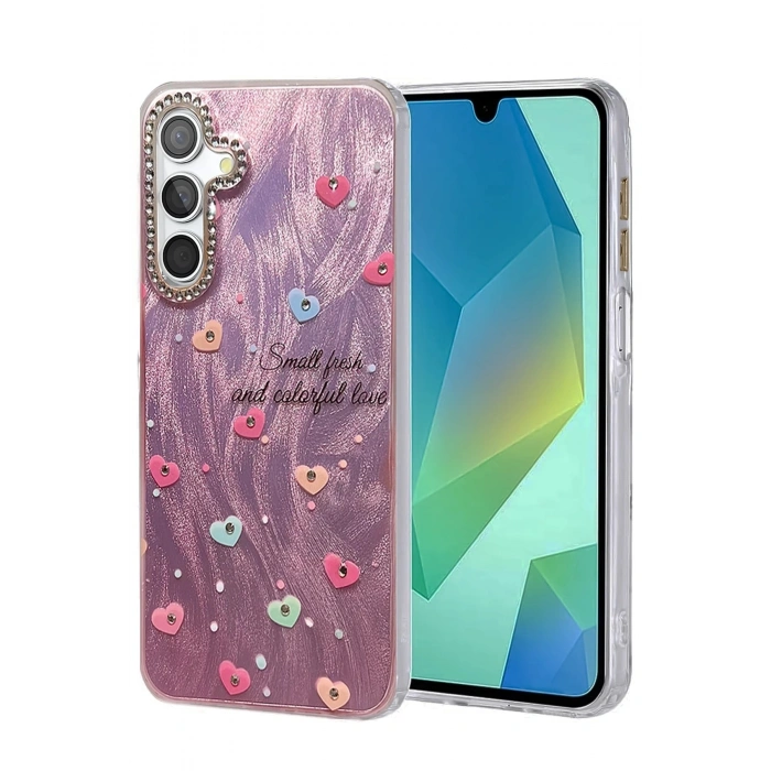 Durukar®  Samsung Galaxy A25 5G Kılıf Blade Aynalı Desenli Kapak - Desen 8