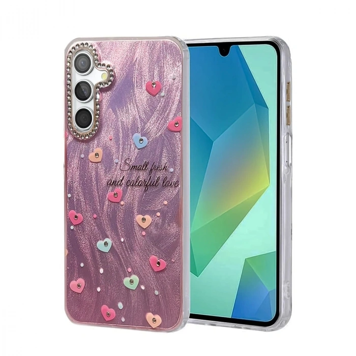 Durukar®  Samsung Galaxy A25 5G Kılıf Blade Aynalı Desenli Kapak - Desen 8