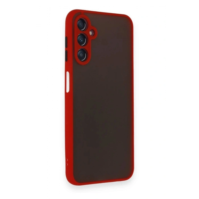 Durukar®  Samsung Galaxy A25 5G Kılıf Montreal Silikon Kapak - Kırmızı
