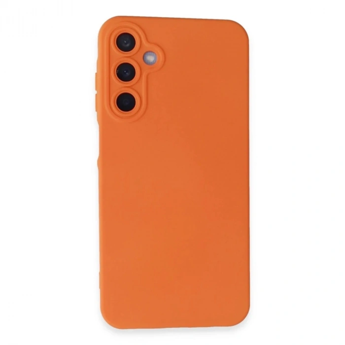 Durukar®  Samsung Galaxy A25 5G Kılıf Nano içi Kadife Silikon - Turuncu