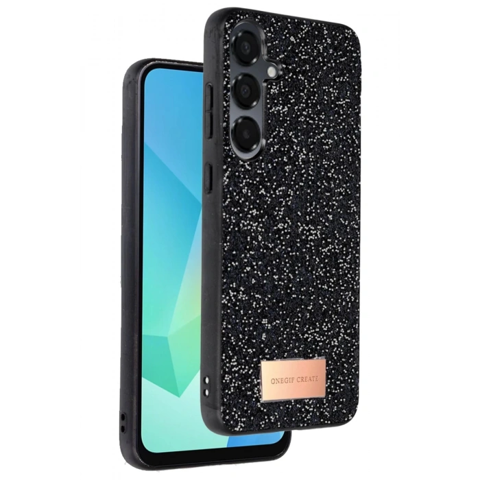 Durukar®  Samsung Galaxy A26 Bright Simli Kapak - Siyah