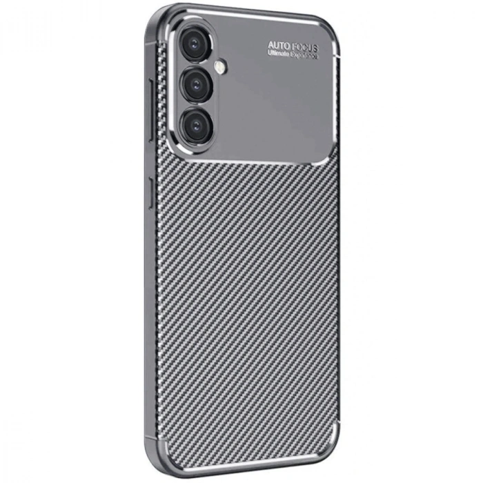 Durukar®  Samsung Galaxy A26 Kılıf Auto Focus Karbon Kapak - Gri