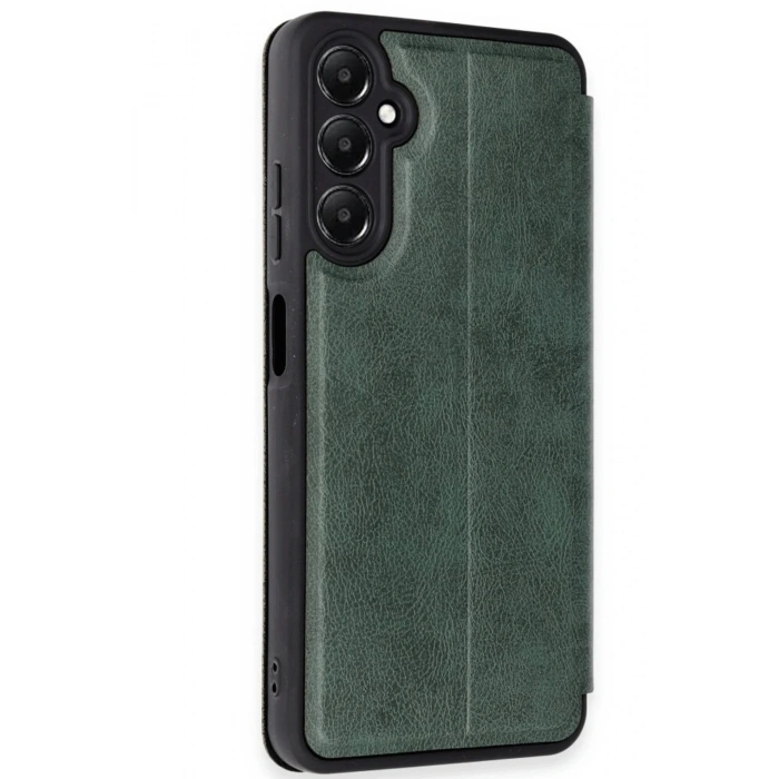 Durukar®  Samsung Galaxy A26 Kılıf Flip Cover - Koyu Yeşil