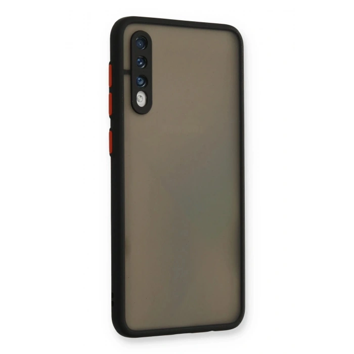 Durukar®  Samsung Galaxy A30S Kılıf Montreal Silikon Kapak - Siyah